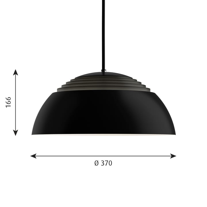 AJ Royal pendel Ø37 cm, Svart Louis Poulsen