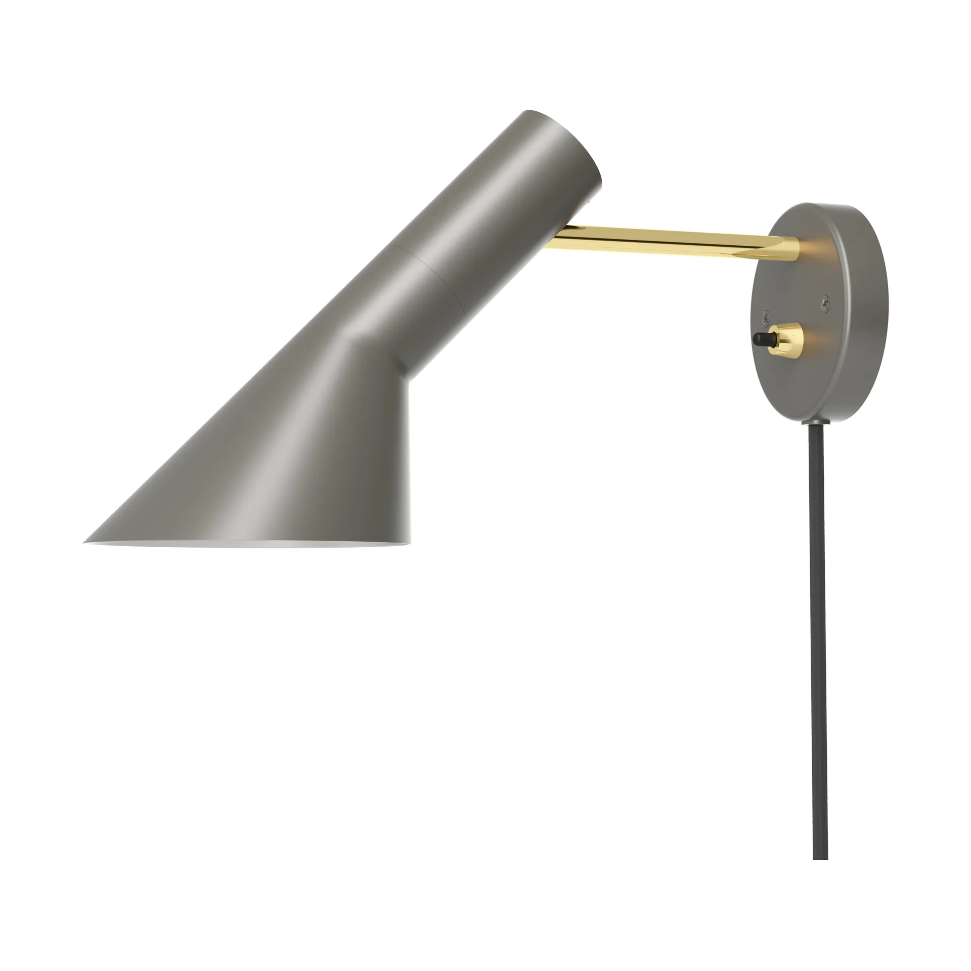 AJ vägglampa, Brass-warm grey Louis Poulsen