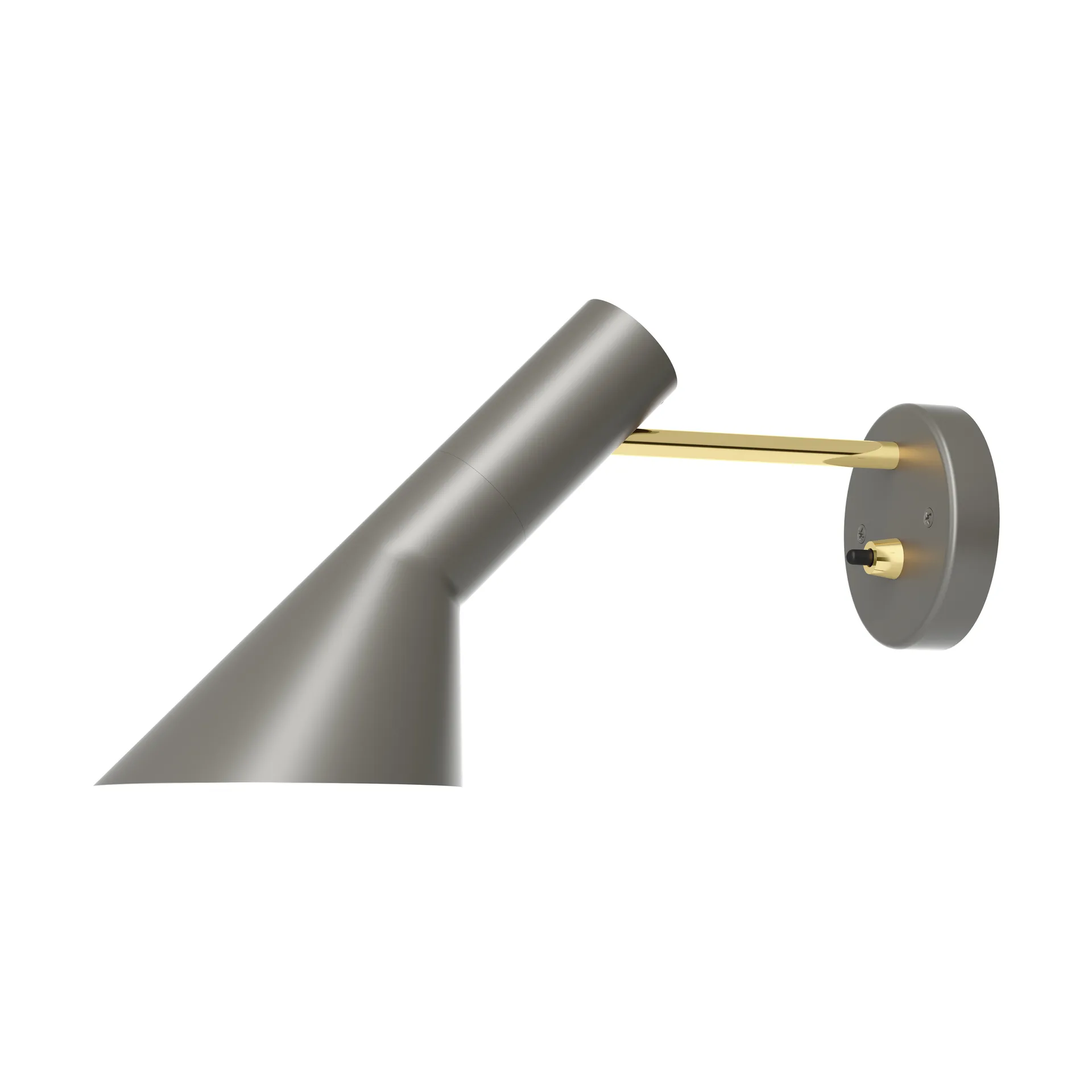 AJ vägglampa fast installation, Brass-warm grey Louis Poulsen