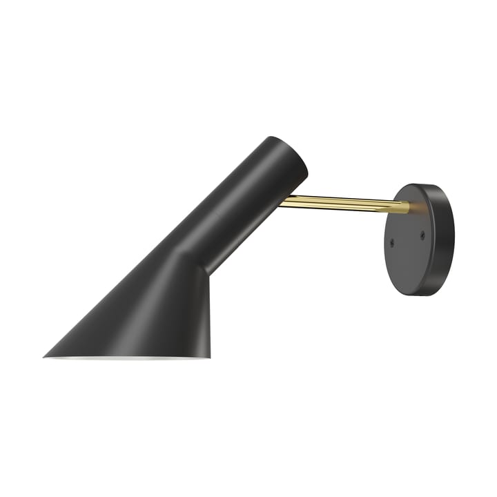 AJ vägglampa fast installation utan strömbrytare - Brass-black - Louis Poulsen
