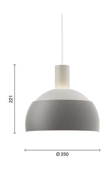 FJ Elements pendel Ø25 cm - Original grey - Louis Poulsen