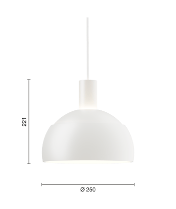 FJ Elements pendel Ø25 cm - White - Louis Poulsen