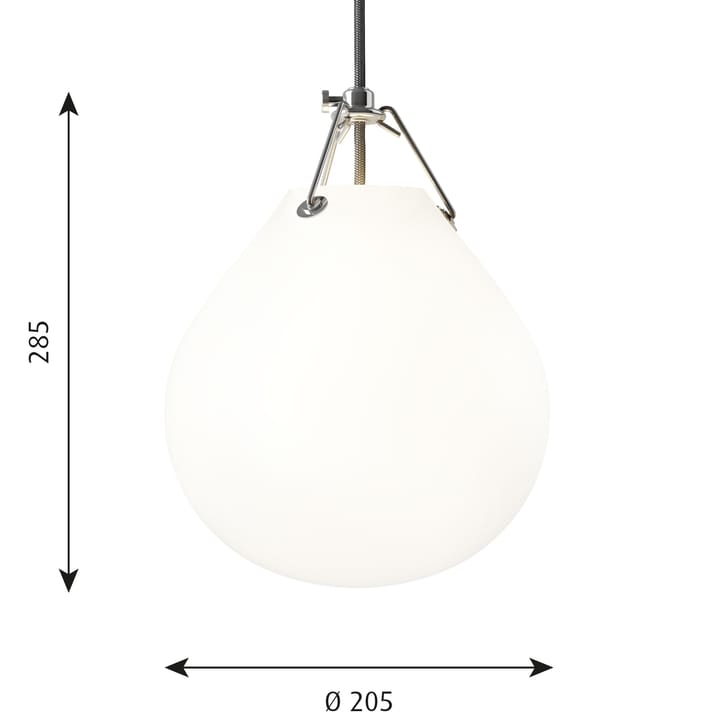 Moser pendel Ø20,5 cm - Matt vit - Louis Poulsen