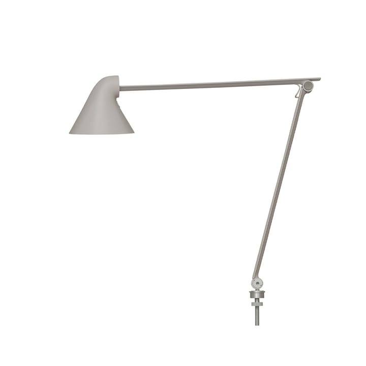 NJP Skrivbordslampa - ljusgrå, stift ø10 cm, 3000k - Louis Poulsen