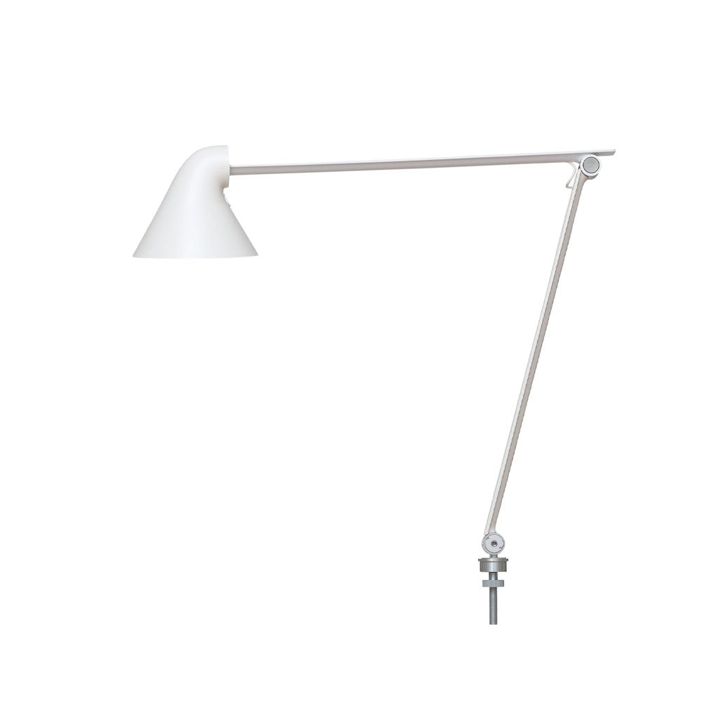 Louis Poulsen NJP skrivbordslampa Vit, stift o10 cm, 3000k
