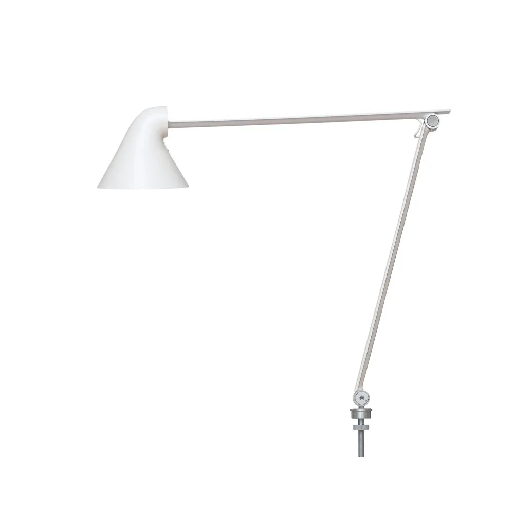 NJP skrivbordslampa, Vit, stift ø40 cm, 3000k Louis Poulsen
