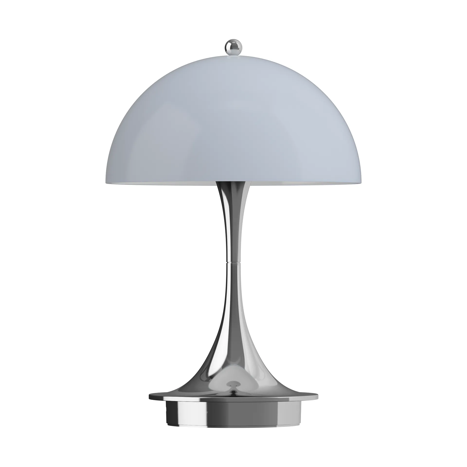 Panthella 160 Portable v3 bordslampa, Chrome opal bluegrey Louis Poulsen