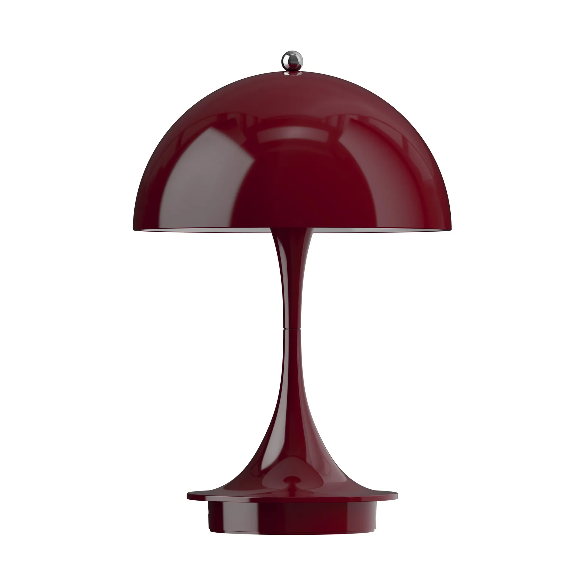 Panthella 160 Portable v3 bordslampa, Opaque burgundy Louis Poulsen