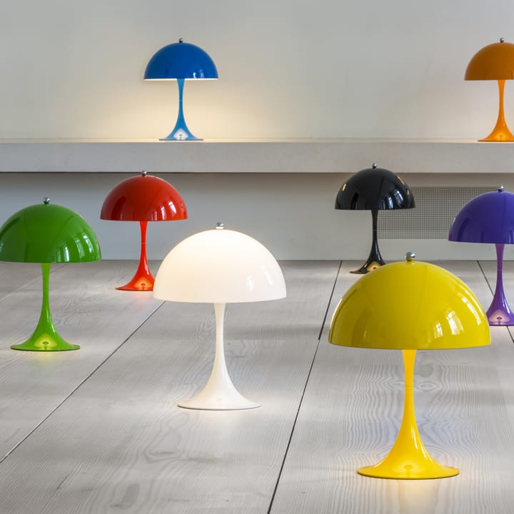 Panthella 250 bordslampa, Grå opal akryl, akryl Louis Poulsen