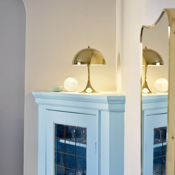 Panthella 250 bordslampa, Grå opal akryl, akryl Louis Poulsen