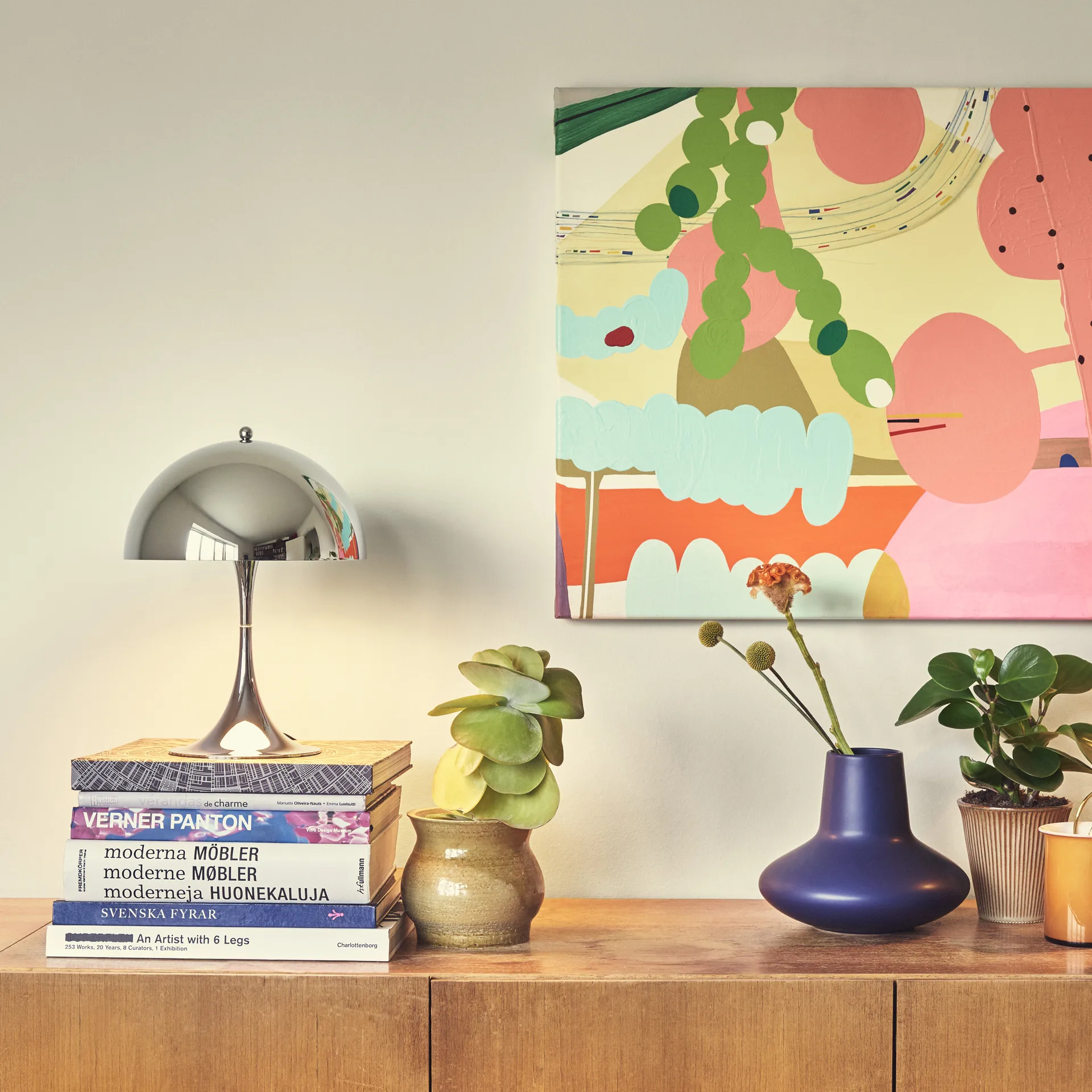 Panthella 250 bordslampa, Krom Louis Poulsen