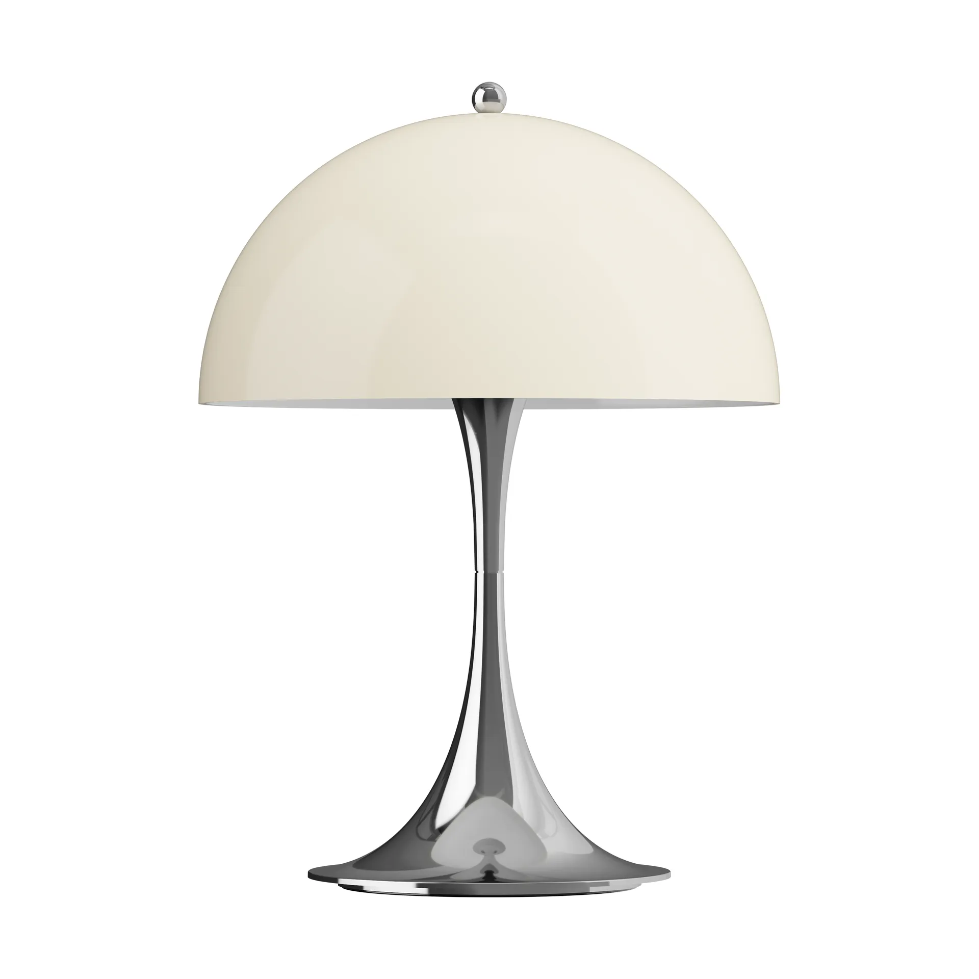 Panthella 250 portabel bordslampa, Chrome opal beige Louis Poulsen
