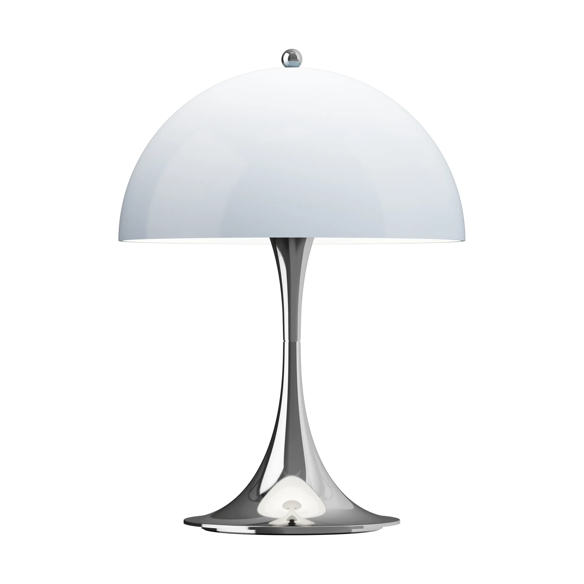 Panthella 250 portabel bordslampa, Chrome opal blue grey Louis Poulsen