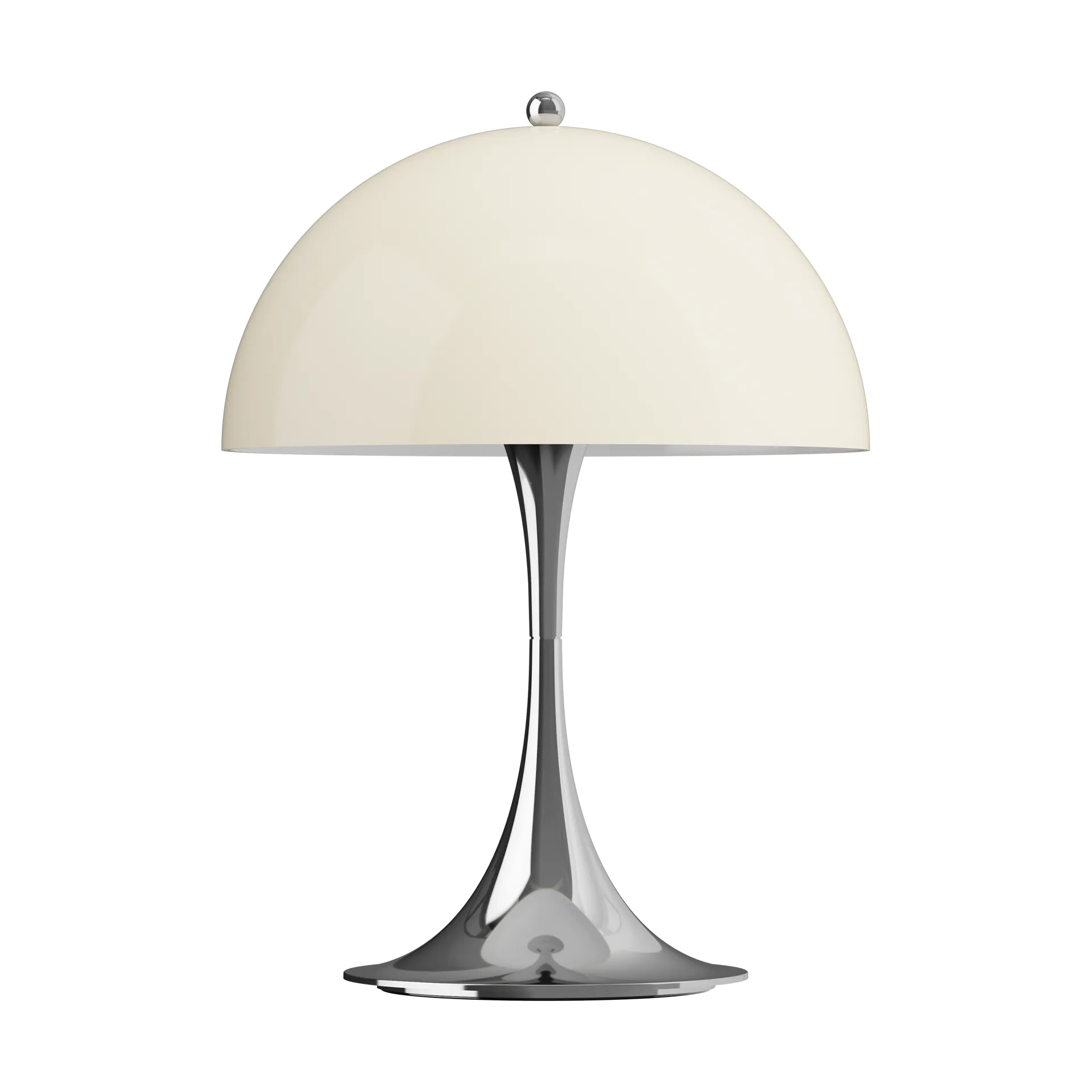 Panthella 250 portabel bordslampa V3, Chrome opal beige Louis Poulsen