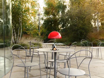 Panthella 250 portabel bordslampa V3 - Original Opal Red - Louis Poulsen