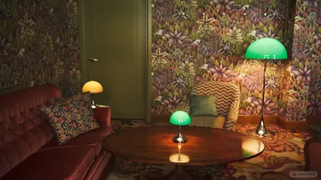 Panthella 500 golvlampa - Original opal green - Louis Poulsen