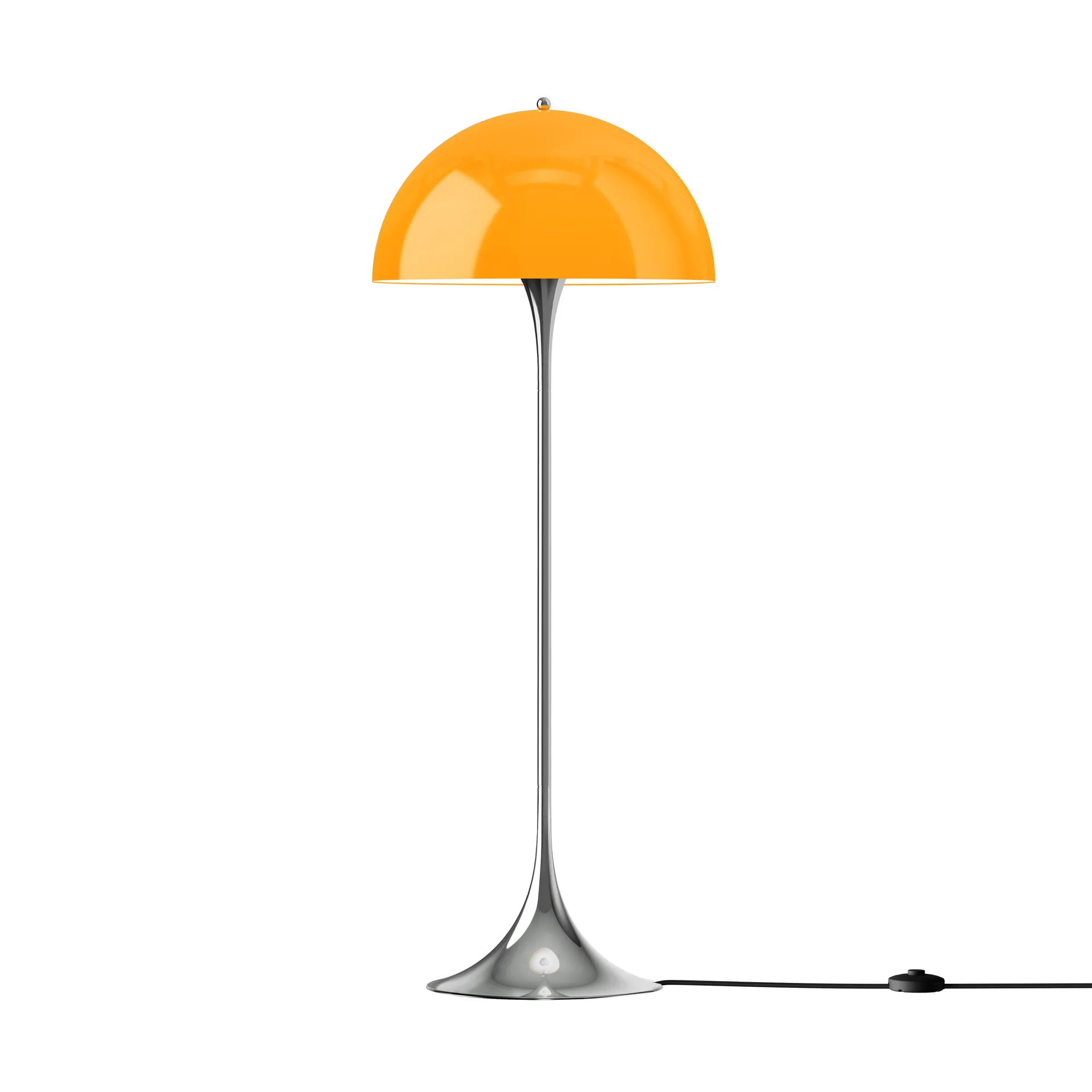 Panthella 500 golvlampa, Original opal orange Louis Poulsen