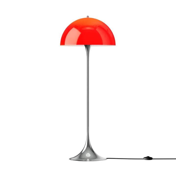Panthella 500 golvlampa - Original opal red - Louis Poulsen