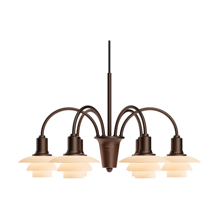 PH 1/1 Chandelier Centenary Edition ljuskrona - Brass-dusty terracotta, 6 armar - Louis Poulsen