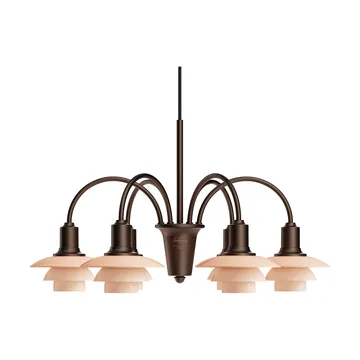 PH 1/1 Chandelier Centenary Edition ljuskrona - Brass-dusty terracotta, 6 armar - Louis Poulsen