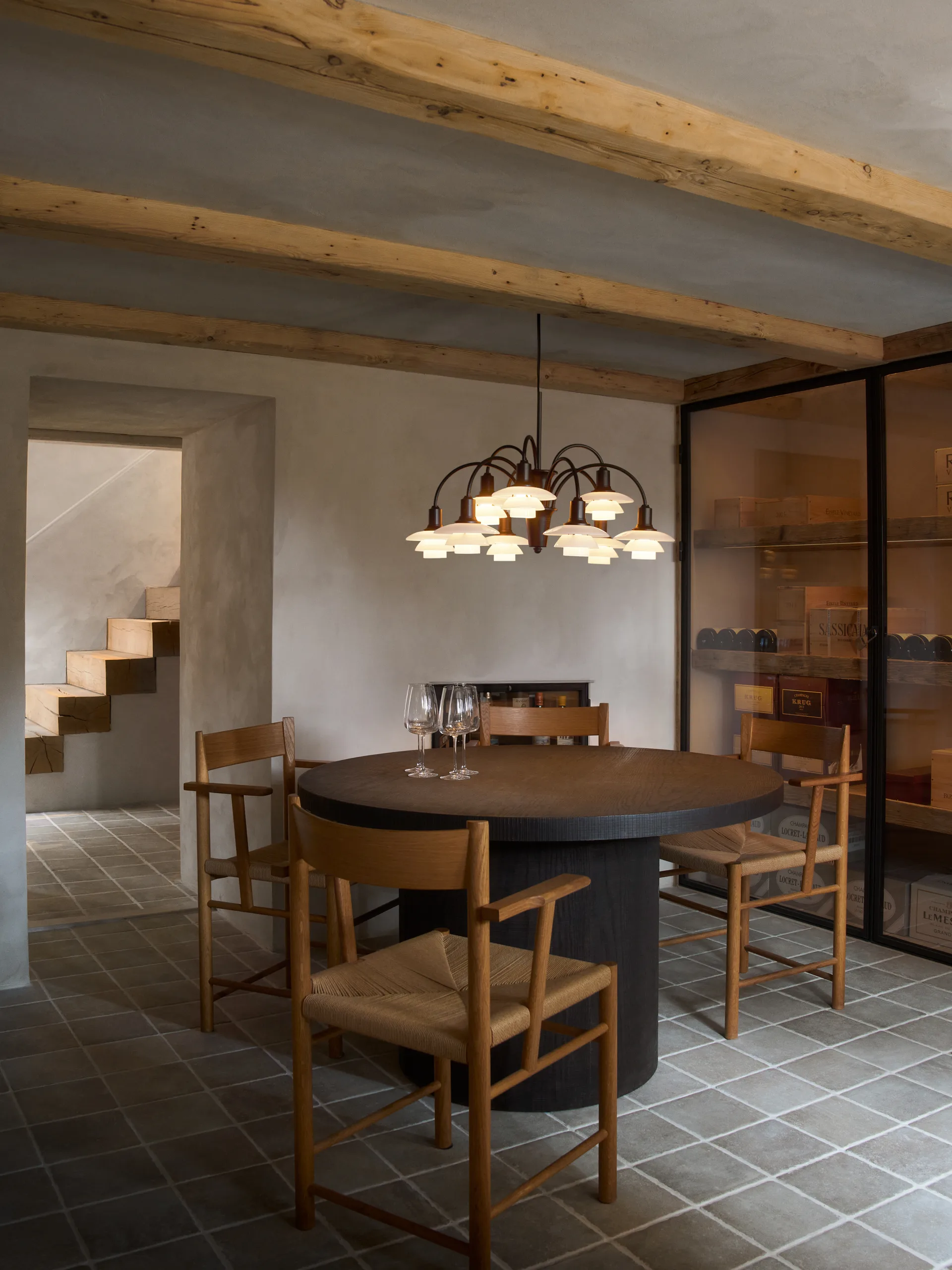 PH 1/1 Chandelier Centenary Edition ljuskrona, Brass-dusty terracotta, 9 armar Louis Poulsen