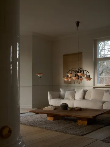 PH 1/1 Chandelier Centenary Edition ljuskrona - Brass-dusty terracotta, 9 armar - Louis Poulsen