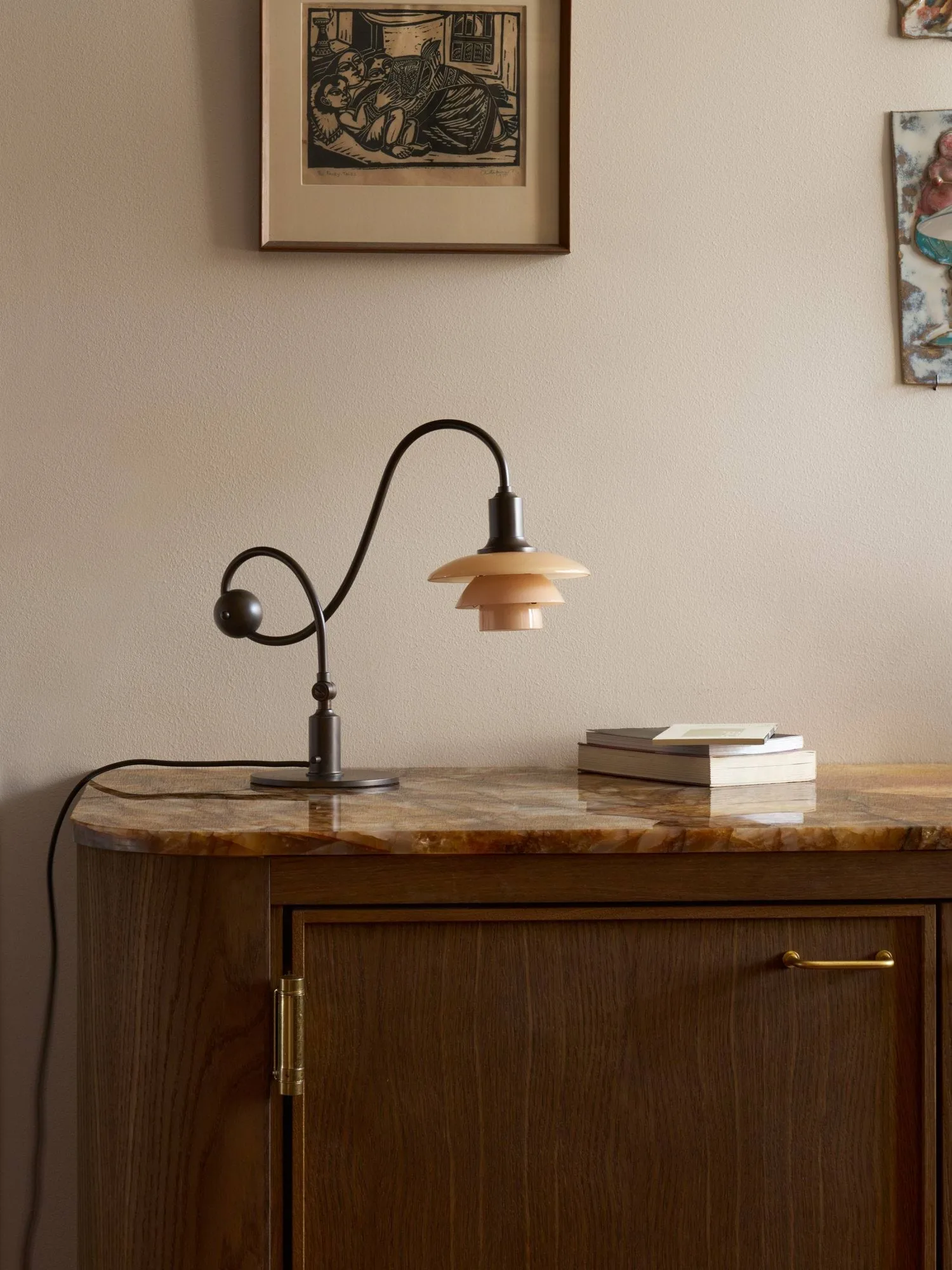 PH 1/1 Piano bordslampa, Dusty terracotta Louis Poulsen