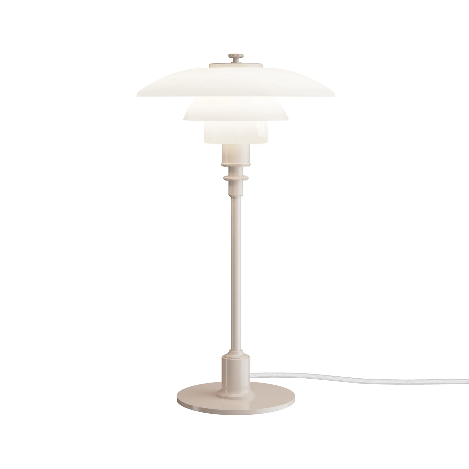 PH 2/1 bordslampa, Glossy beige Louis Poulsen