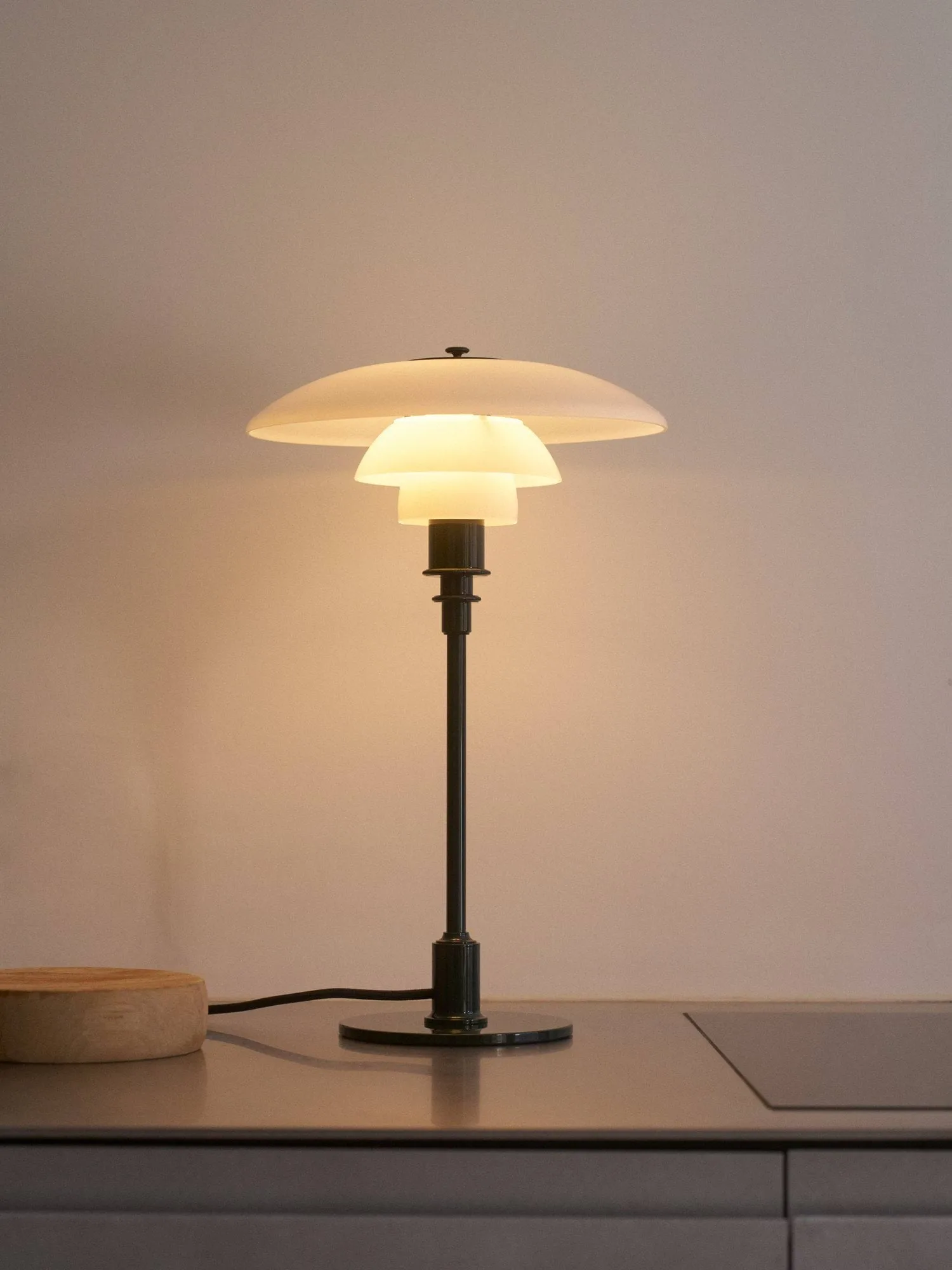 PH 2/1 bordslampa, Glossy deep green Louis Poulsen