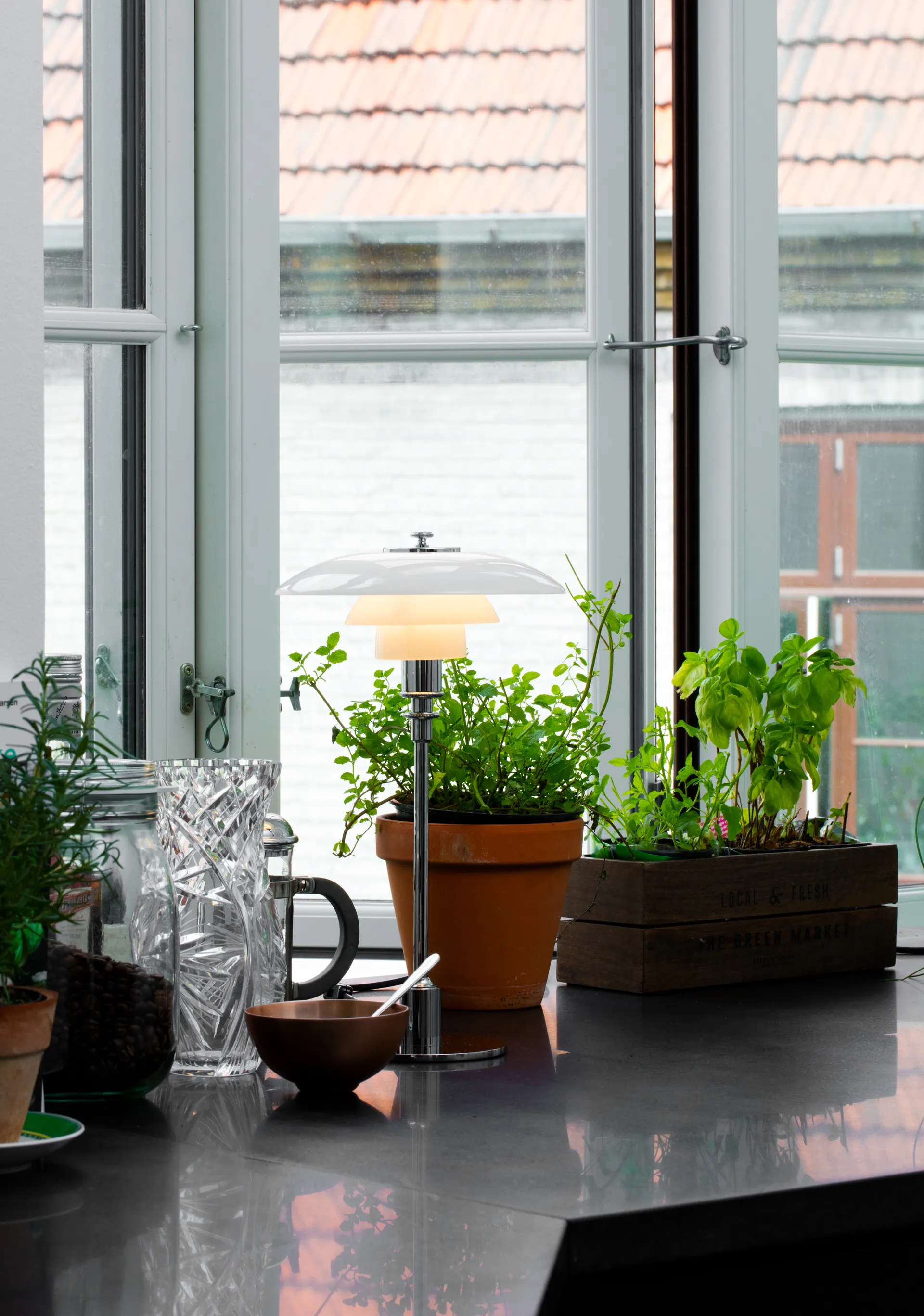 PH 2/1 bordslampa, Krom Louis Poulsen