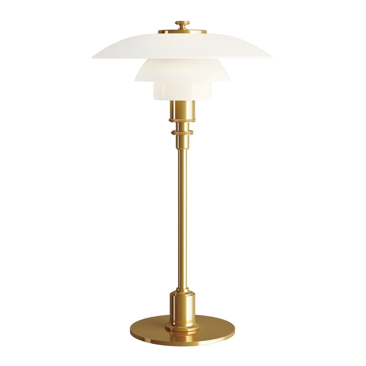 Louis Poulsen PH 2/1 bordslampa Mässing | Skandinavisk Design | Bordslampor | Guldfärgad