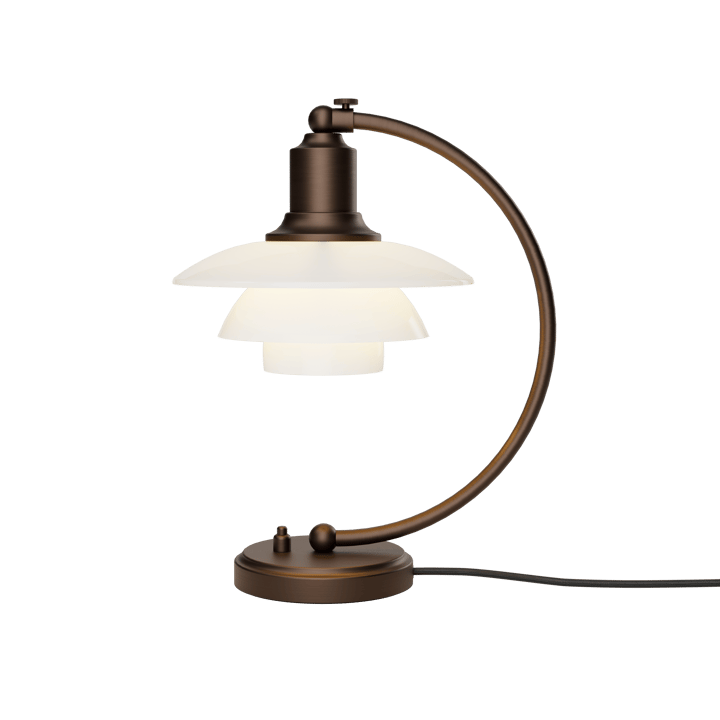 PH 2/2 Luna bordslampa , Aged brass-opalglas Louis Poulsen