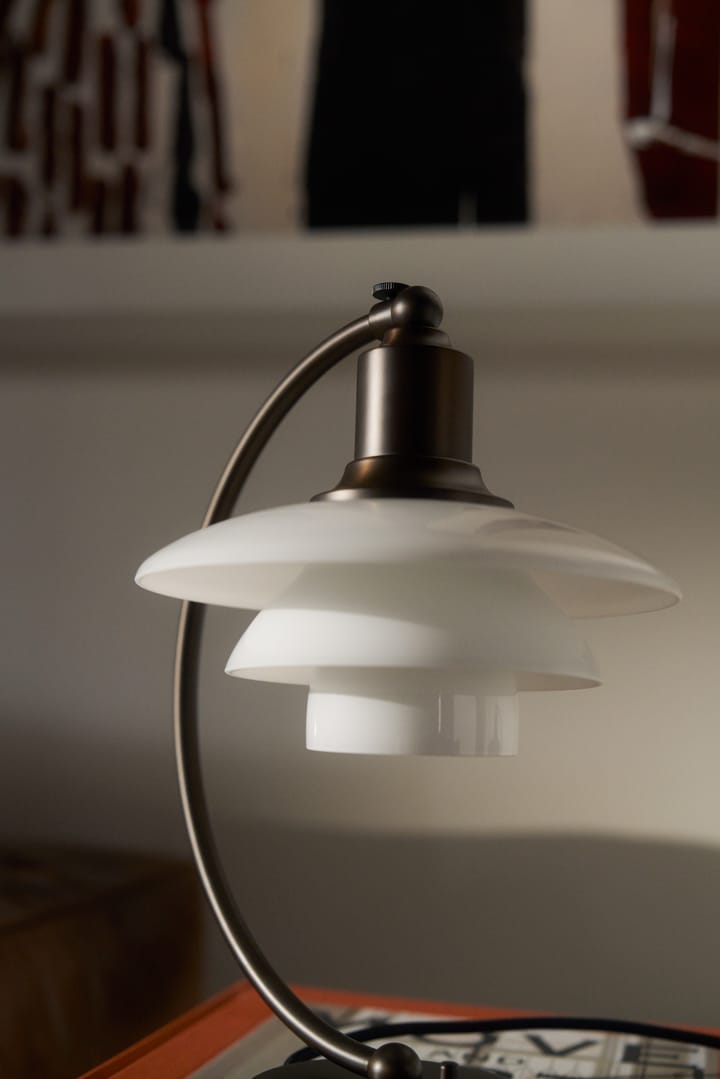 PH 2/2 Luna bordslampa , Aged brass-opalglas Louis Poulsen