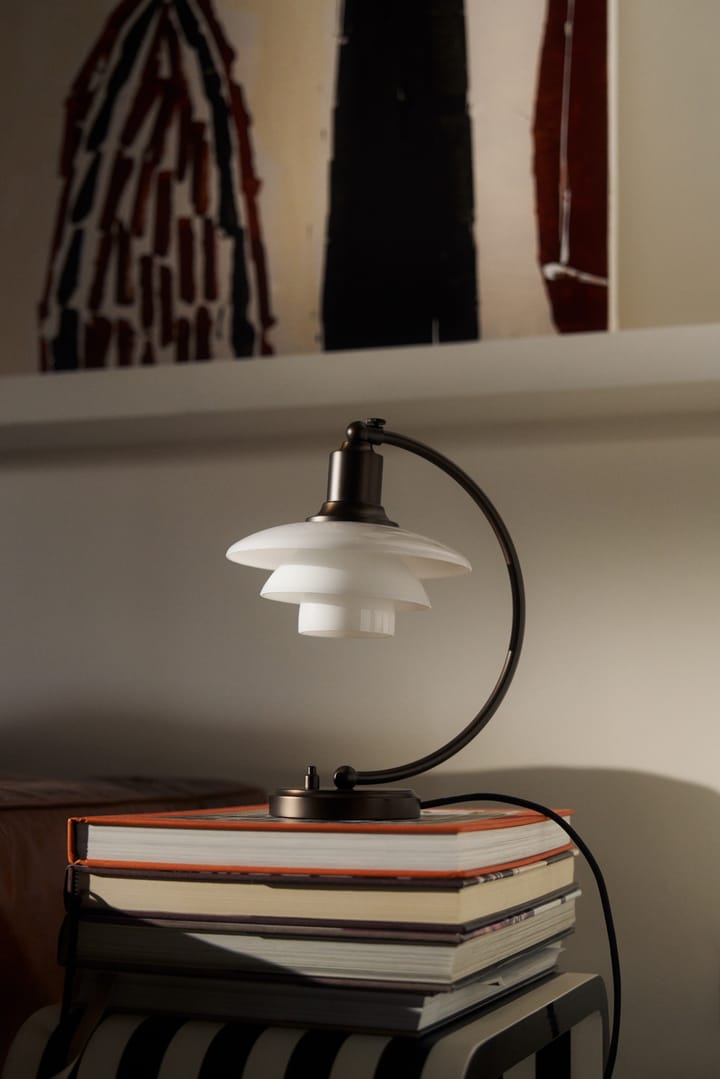 PH 2/2 Luna bordslampa , Aged brass-opalglas Louis Poulsen