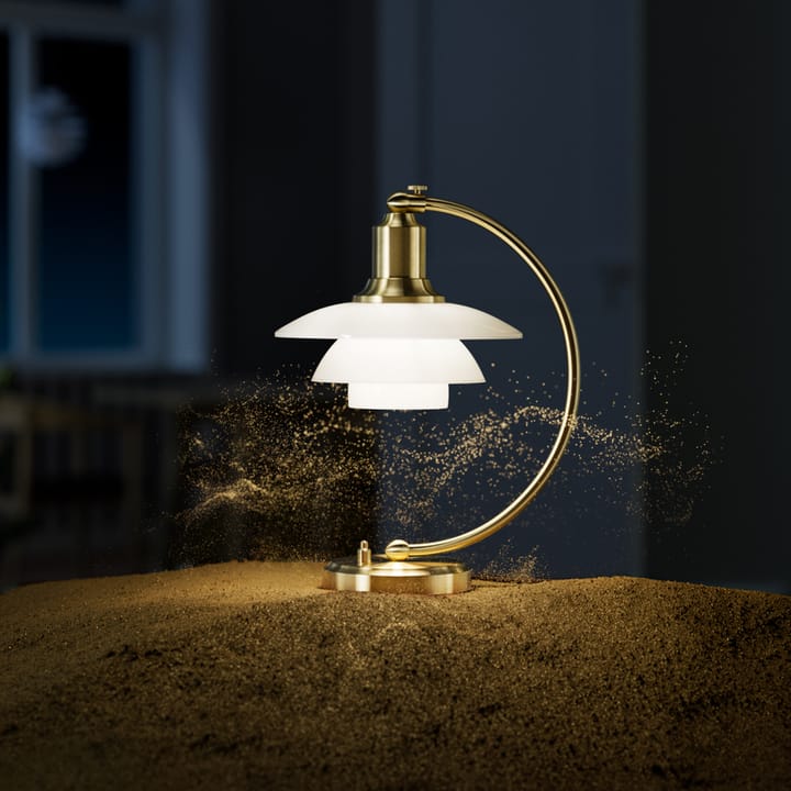 PH 2/2 Luna bordslampa limited edition, Mässing/blankt opalglas Louis Poulsen
