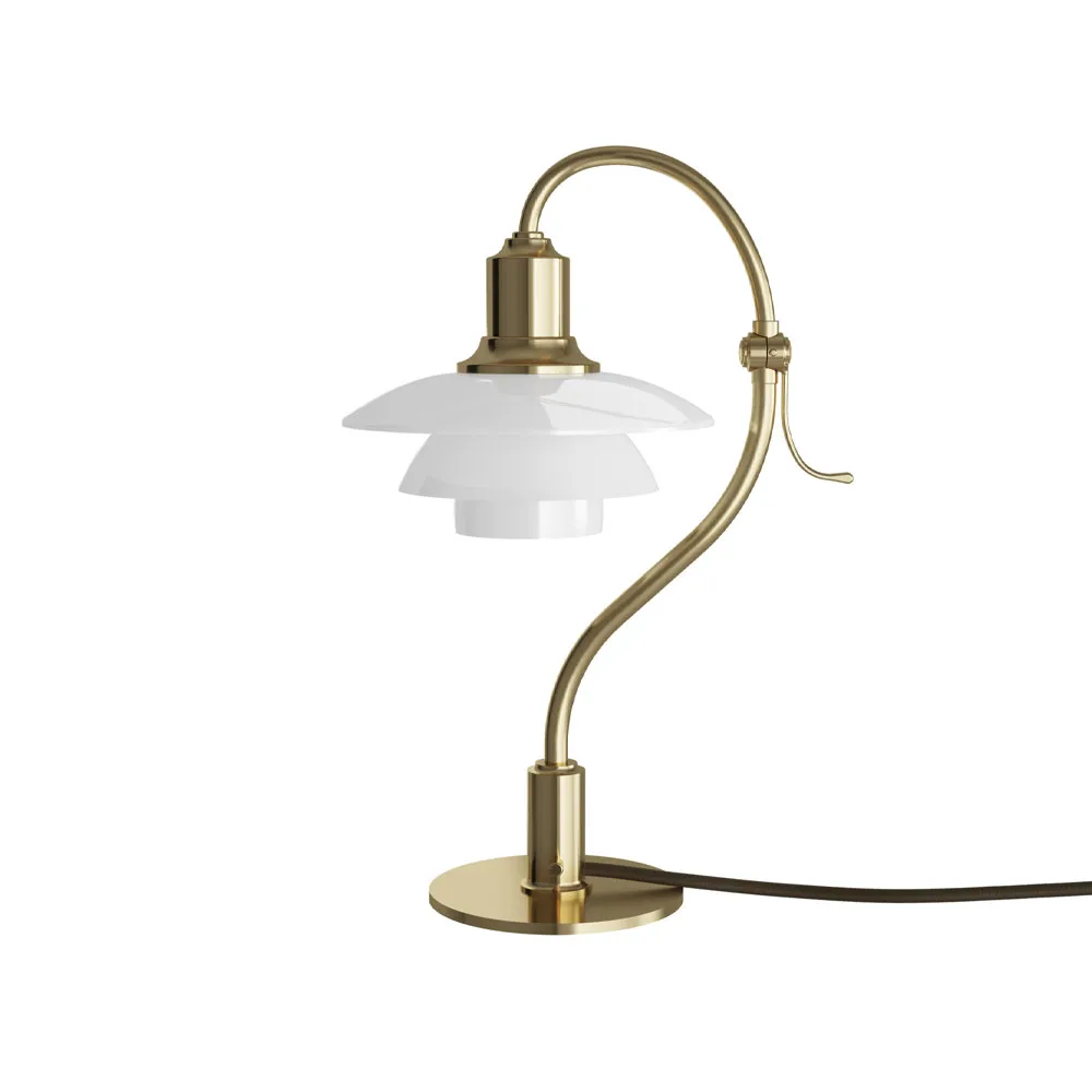 PH 2/2 The Question Mark bordslampa, mässing, limiterad upplaga Louis Poulsen