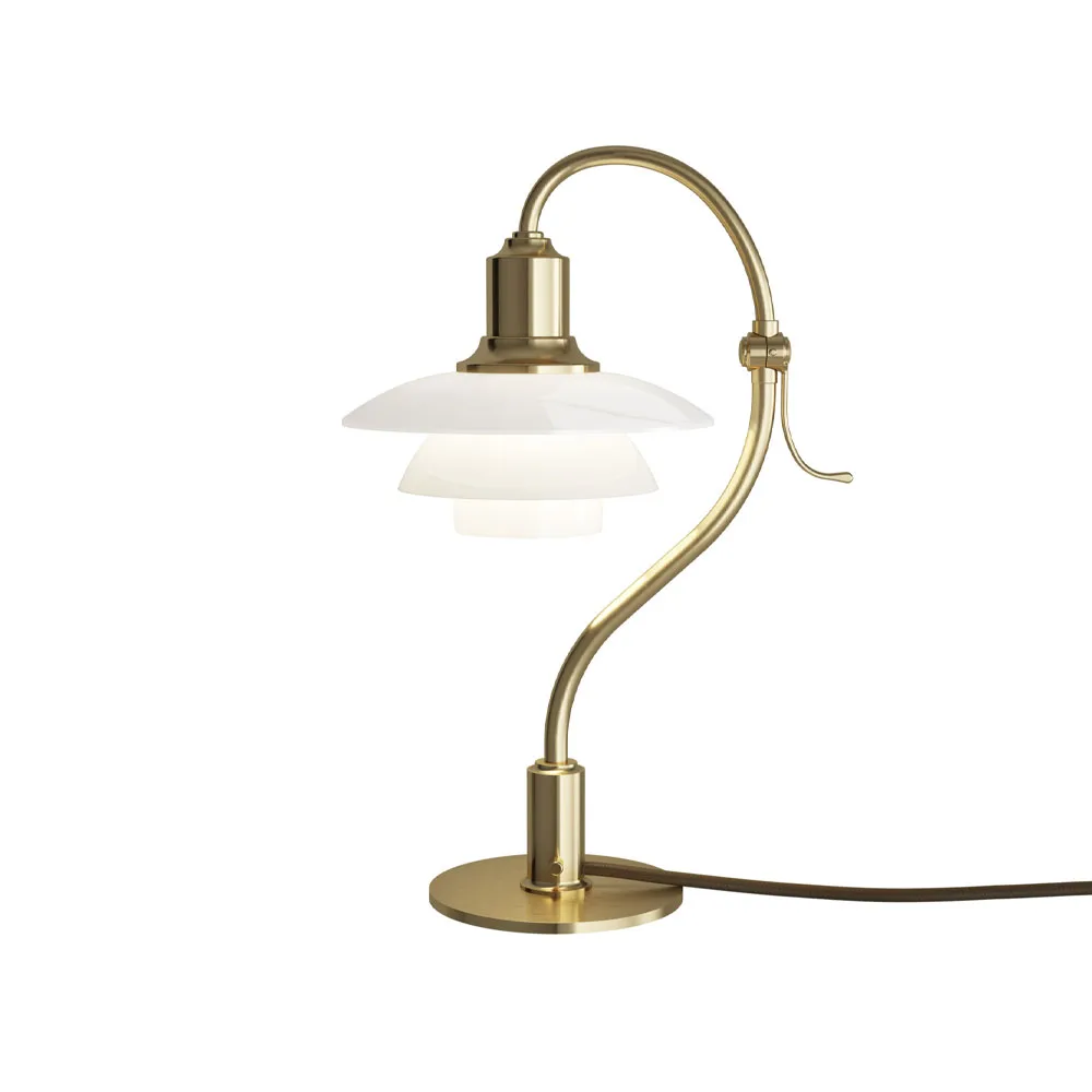 PH 2/2 The Question Mark bordslampa, mässing, limiterad upplaga Louis Poulsen