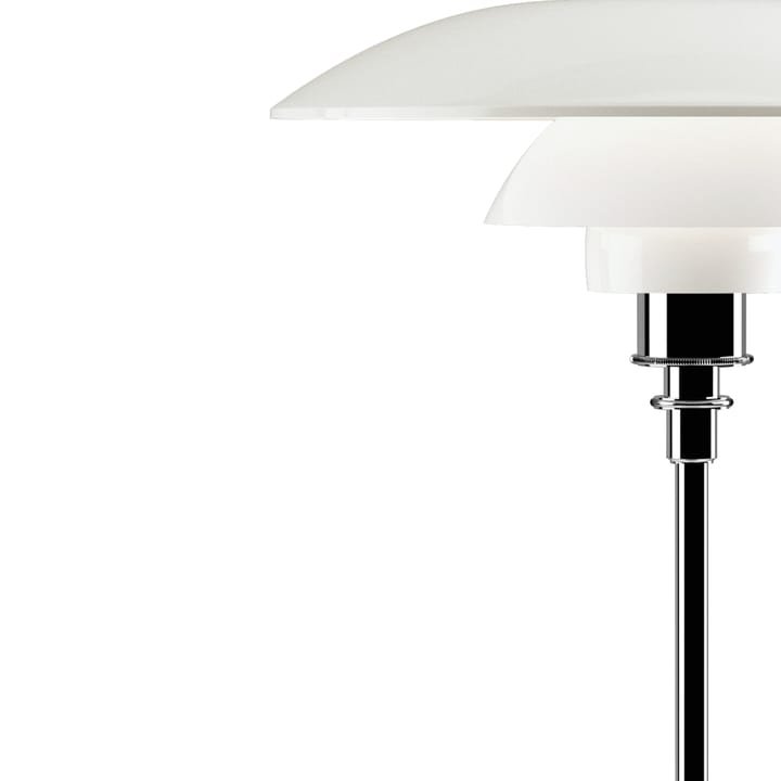 PH 3½-2½ opalglas bordslampa, Krom Louis Poulsen