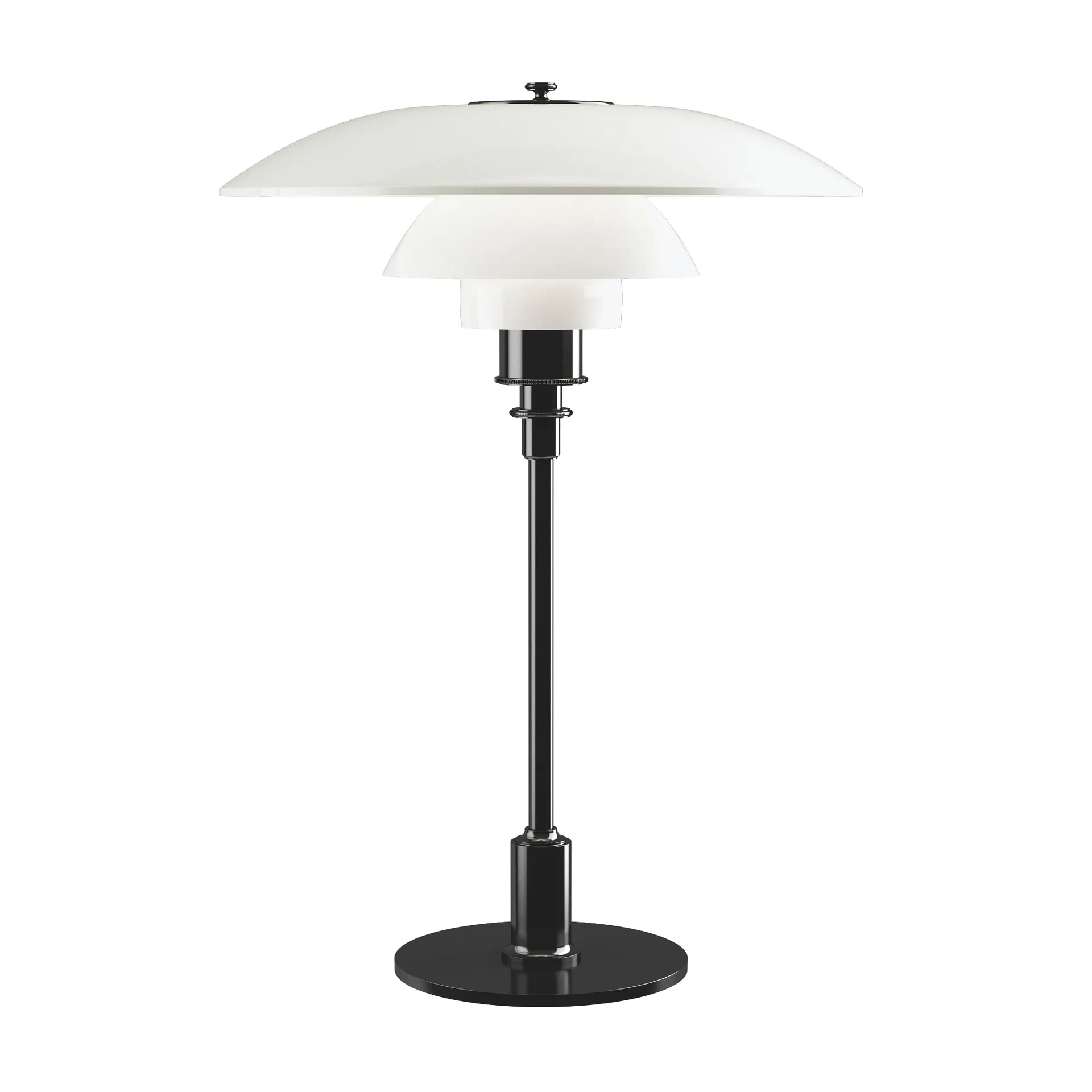 PH 3½-2½ opalglas bordslampa, Svart Louis Poulsen