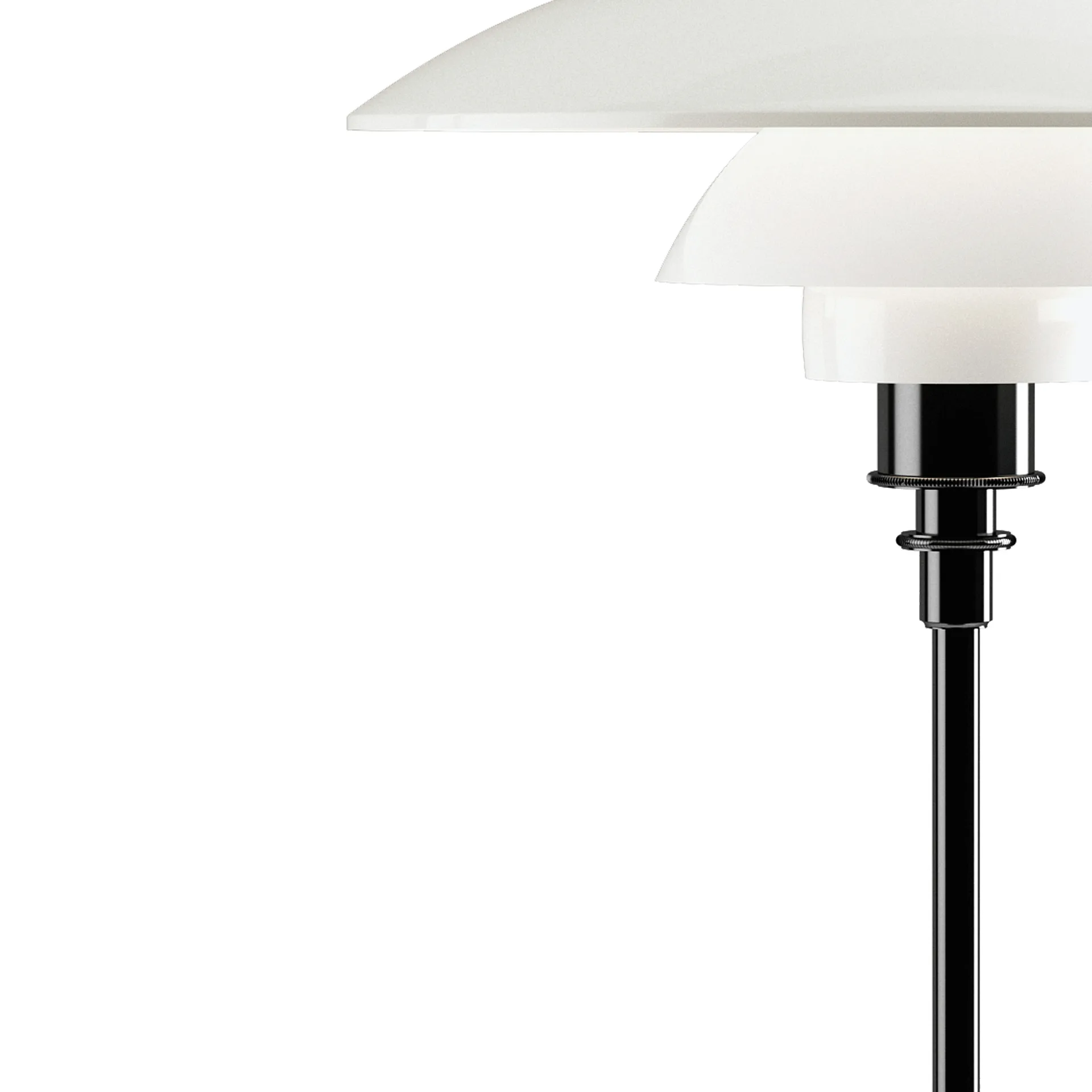 PH 3½-2½ opalglas bordslampa, Svart Louis Poulsen