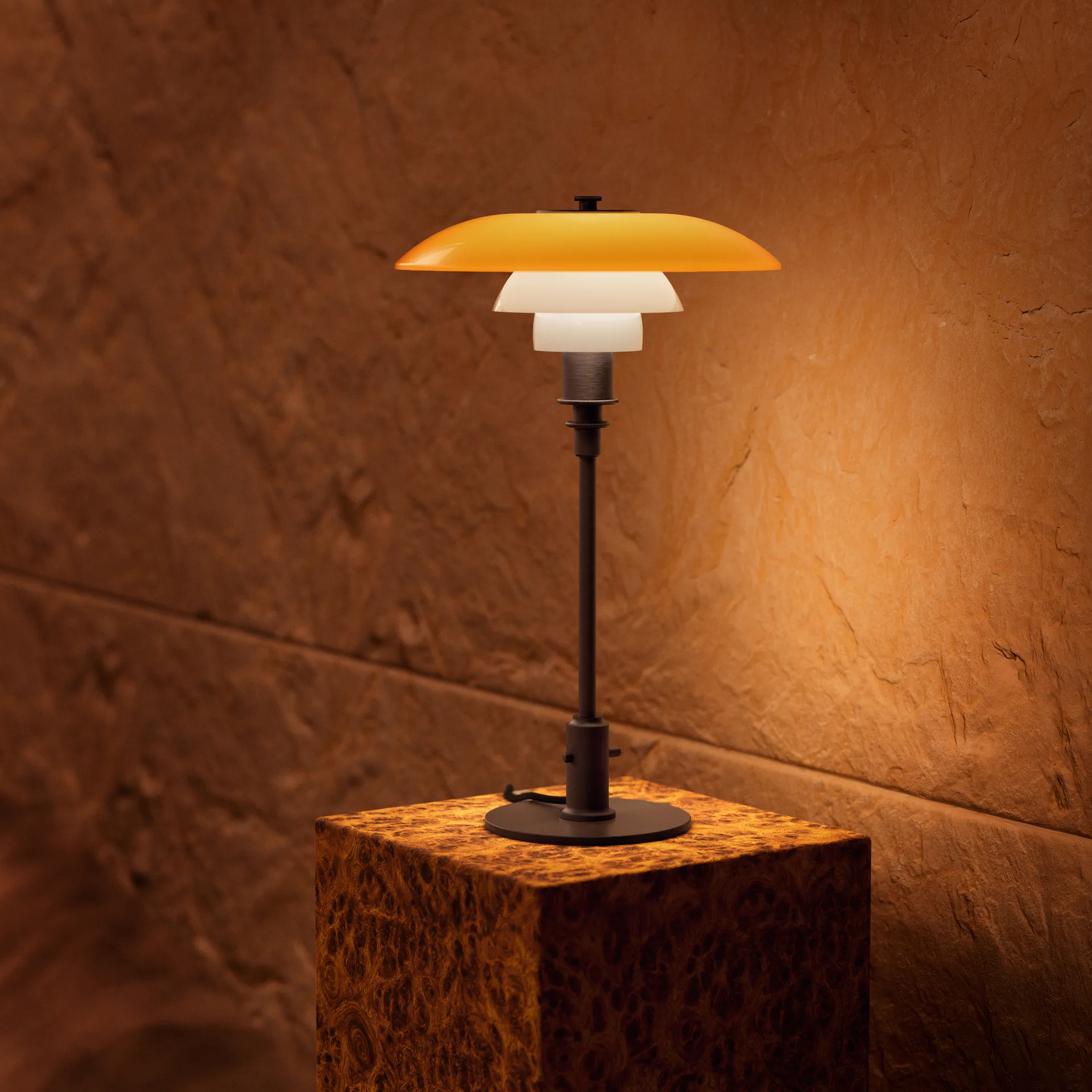 PH 3/2 bordslampa Centenary Edition, Amber-opal white Louis Poulsen