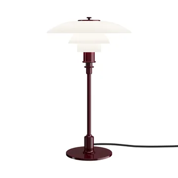 PH 3/2 bordslampa - Glossy burgundy - Louis Poulsen
