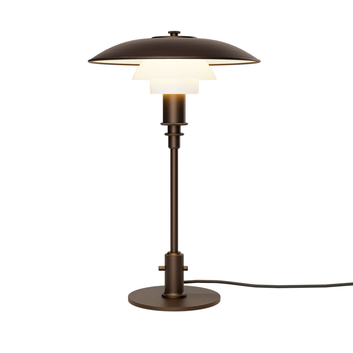 PH 3/2 Luna bordslampa, Aged brass-opalglas Louis Poulsen