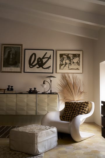 PH 3/2 Luna bordslampa - Aged brass-opalglas - Louis Poulsen