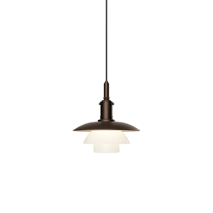PH 3/3 Luna pendel, Aged brass-opalglas Louis Poulsen