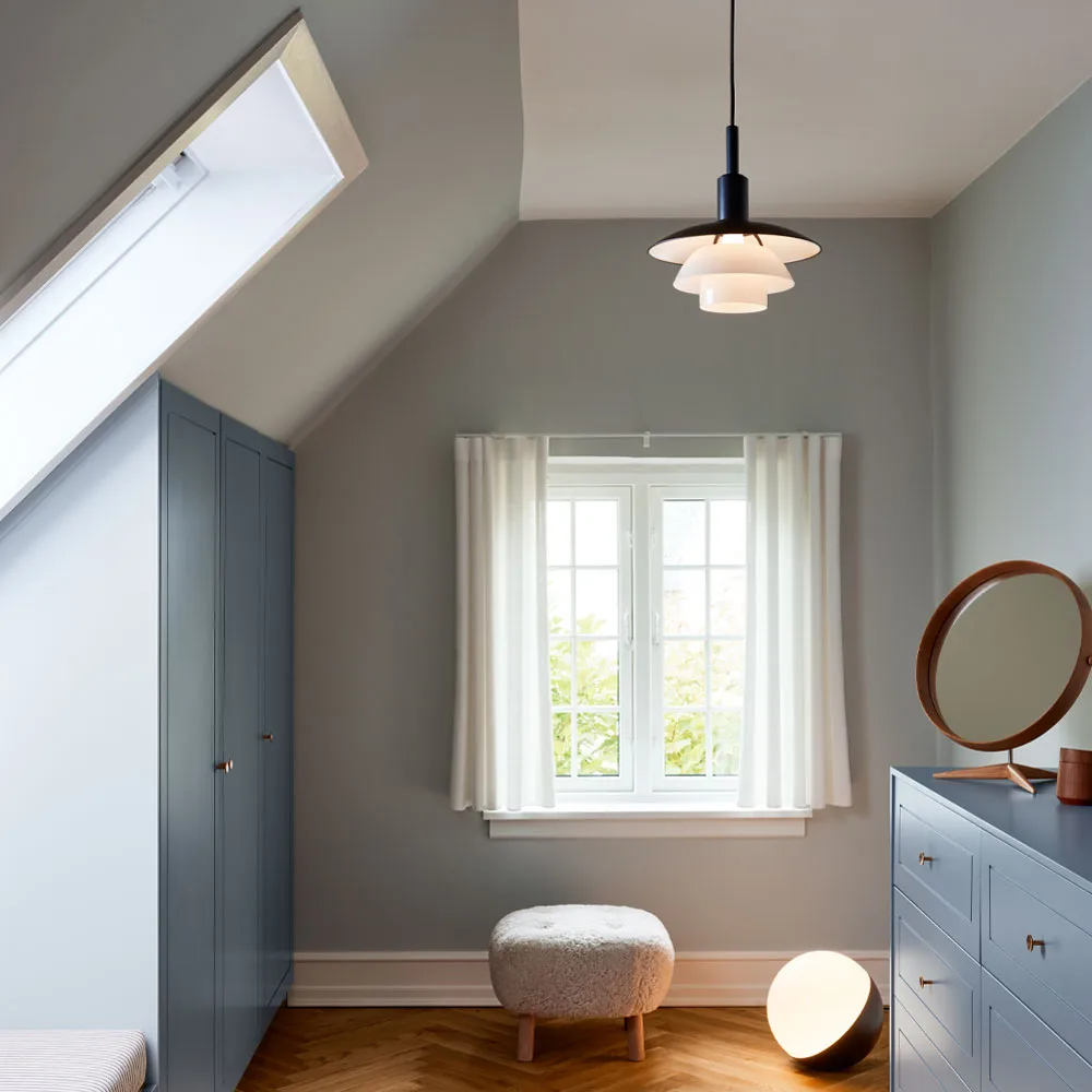 PH 3/3 pendel, Vit opal, glas Louis Poulsen