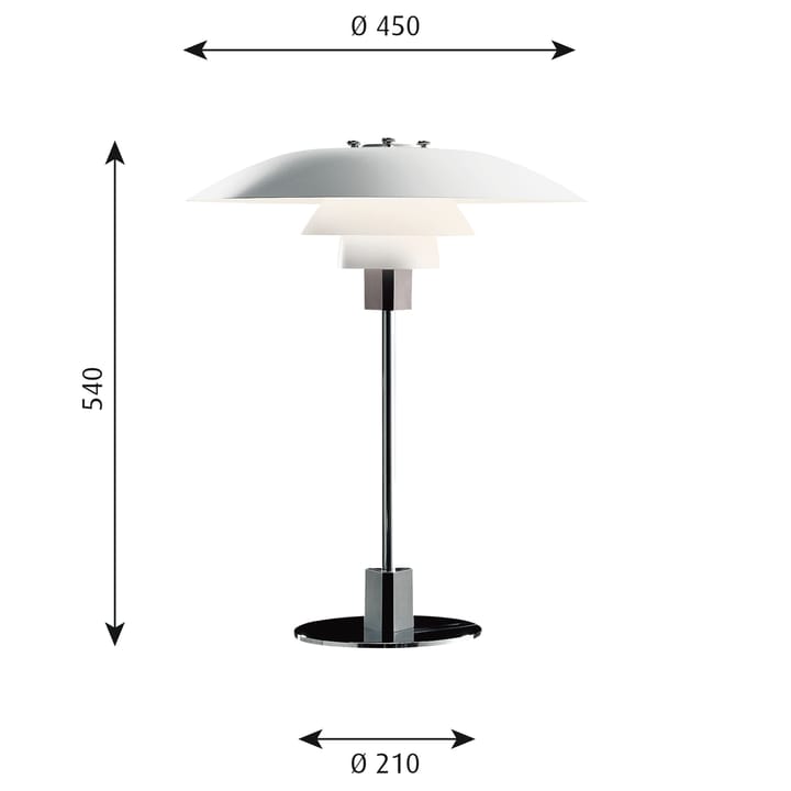 PH 4/3 bordslampa, Vit Louis Poulsen