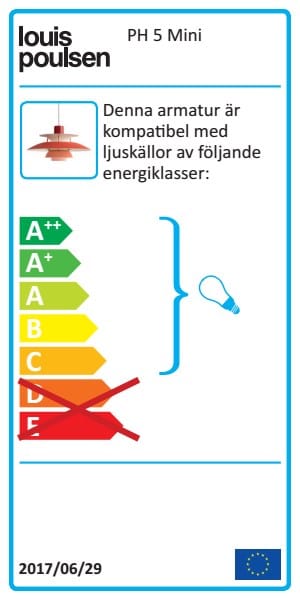 PH 5 MINI pendel, Klassisk vit Louis Poulsen