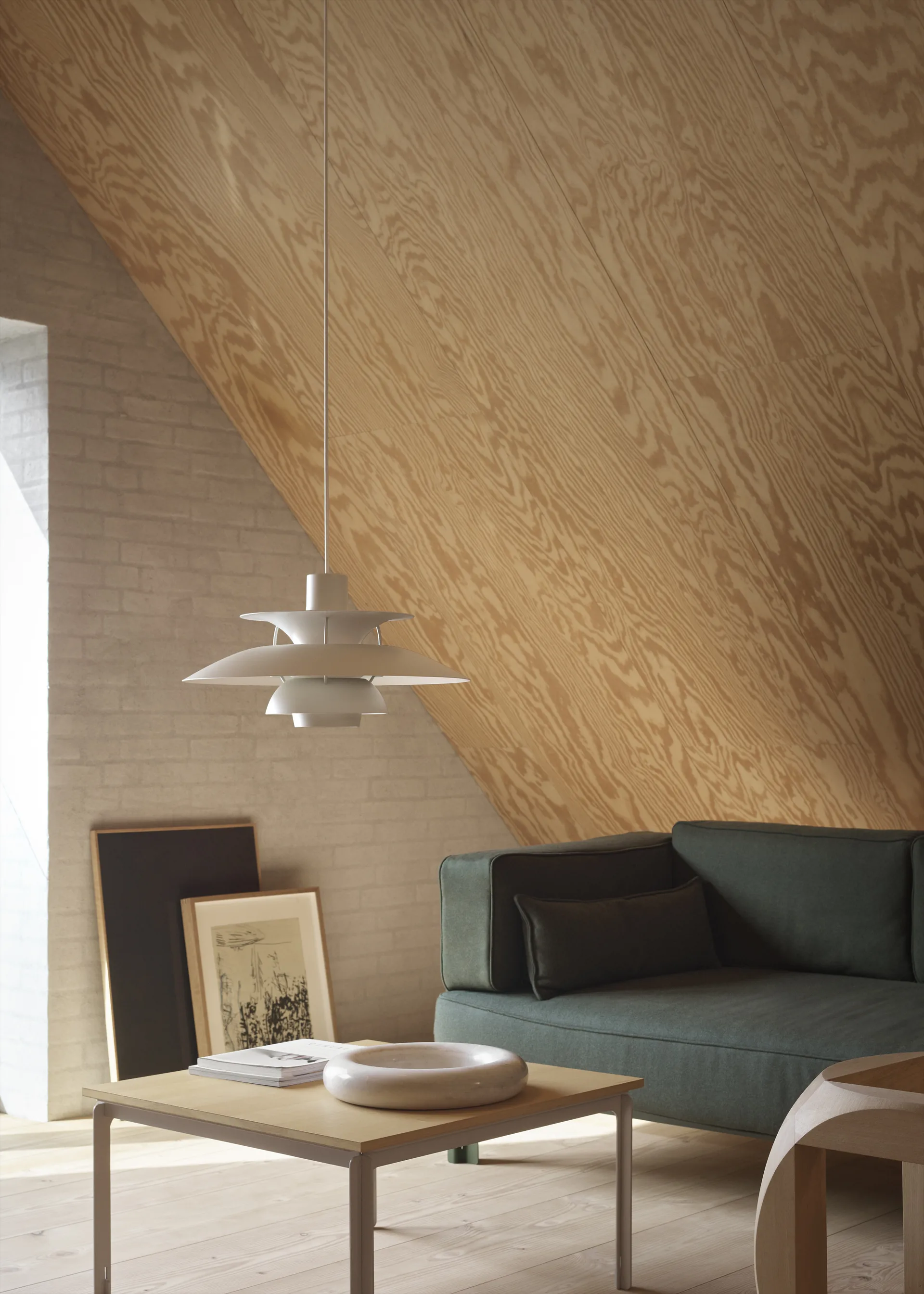 PH 5 MINI pendel monokrom, Pale pewter Louis Poulsen