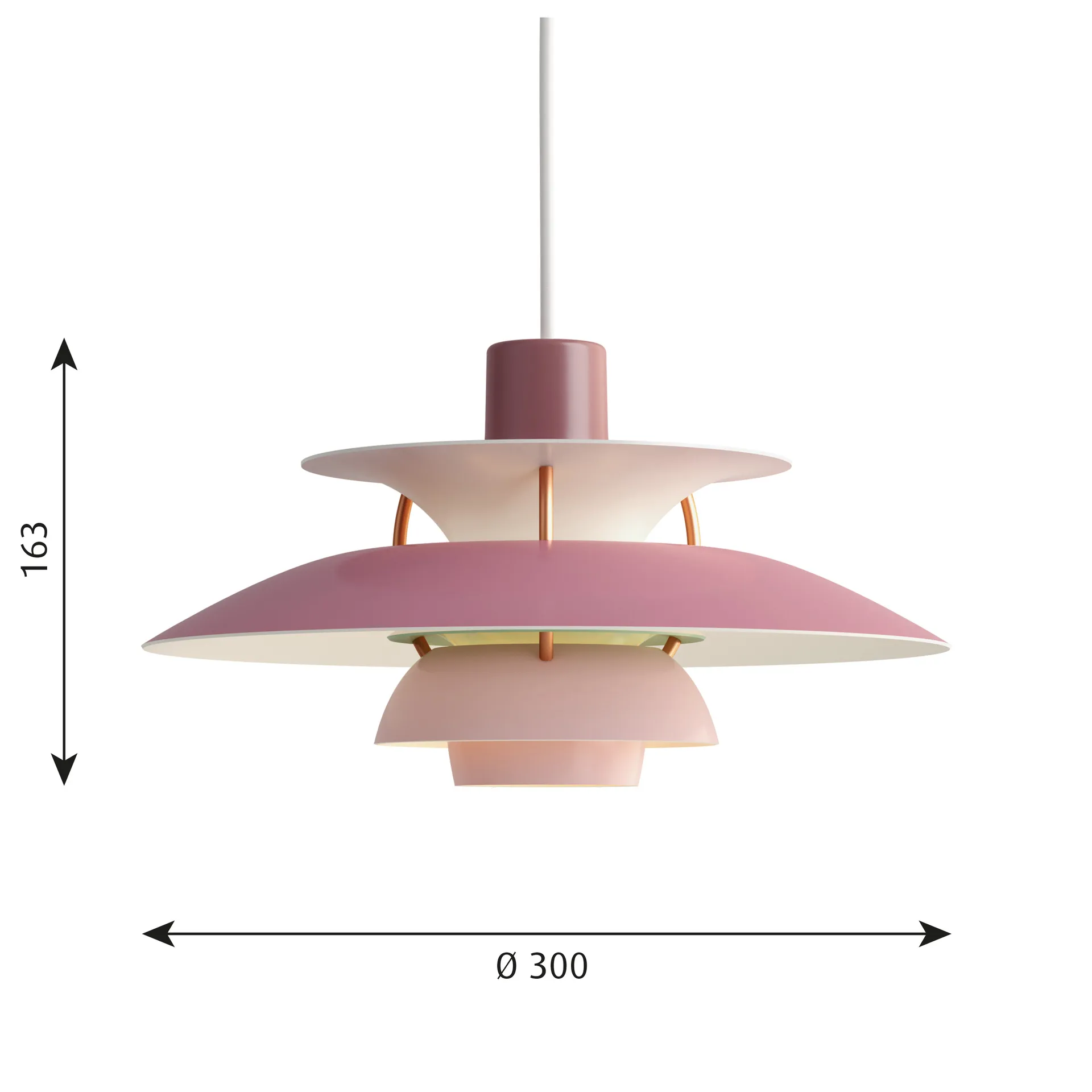 PH 5 MINI pendel, Rosa Louis Poulsen